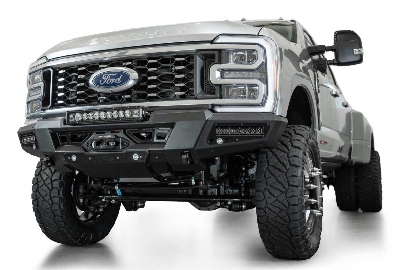 Ford F350 Super Duty Bumper - Front - Addictive Desert Designs - Phantom Winch Front Bumper - Hammer Black - `23-`27